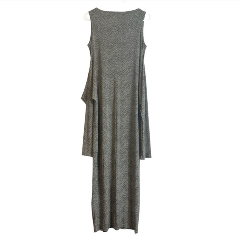 Norma Kamali-Dark Grey Snake Waist Tying Maxi Dress Size XL - Picture 4 of 17